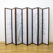 Zen Garden 8 Panel Rice Paper Room Divider